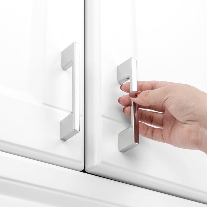 KOOFIZO 10 Pack 3 Inch Polished Chrome Kitchen Cabinet Pulls Chrome Cabinet Handles Chrome Cabinet Hardware for Kitchen Cabinets Drawer P01 Dresser Cupboard Bedroom Bathroom - Image 4